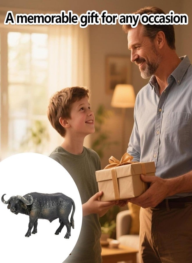 squishy Buffalo Toy, Cow Toy, Wildlife Figurine Animal Toys for Kids, for Children’s Education and Play Ideal Gift Choice for Festivals and Children's Birthdays - Image 4